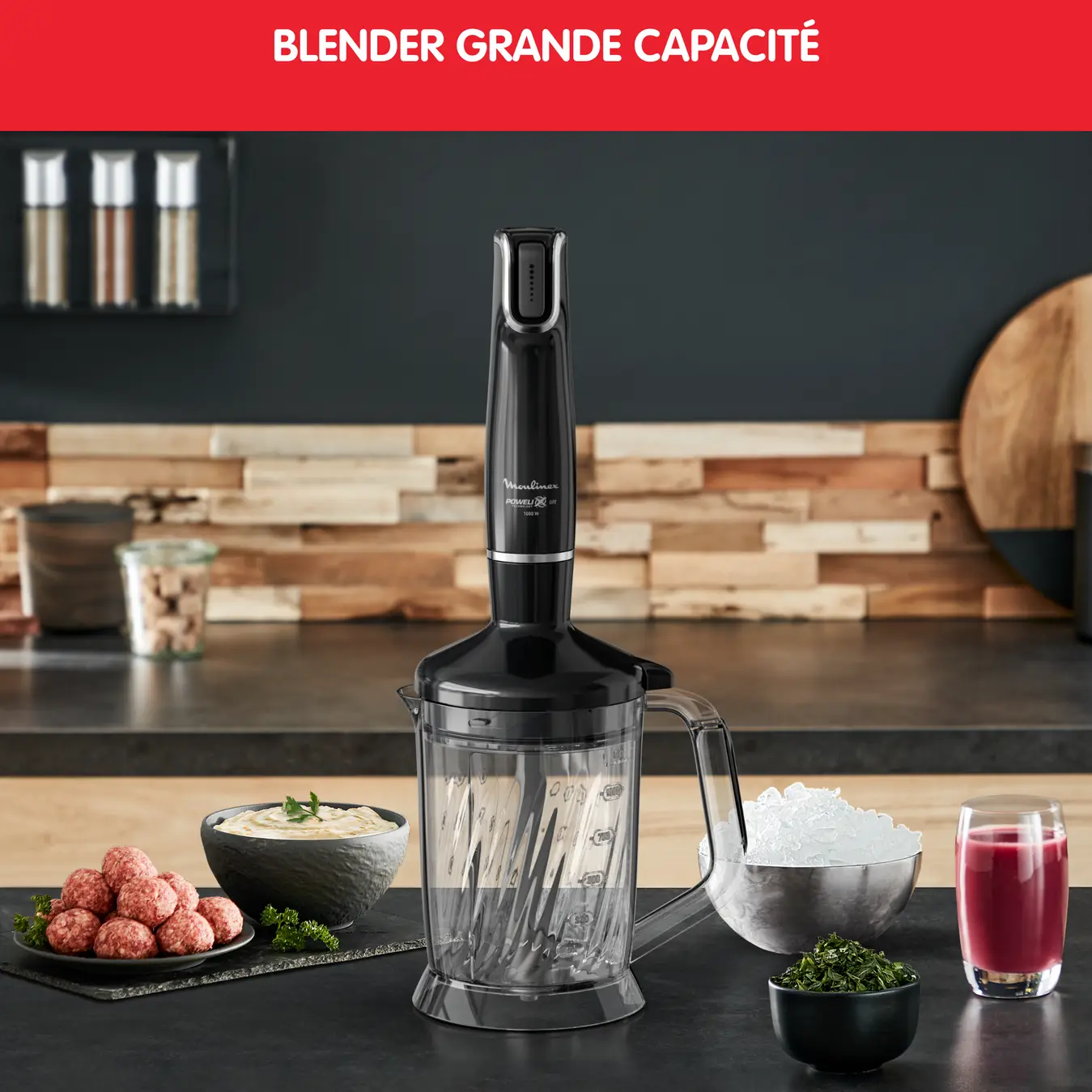 DD94L810 Bras Mixeur Moulinex Infiny force XL 5en1 - 2