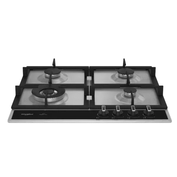 WHG60R422W2XBGDZ PLAQUE WHIRLPOOL 60cm Gaz-Gaz 4 FEUX NOIR INOX - 2
