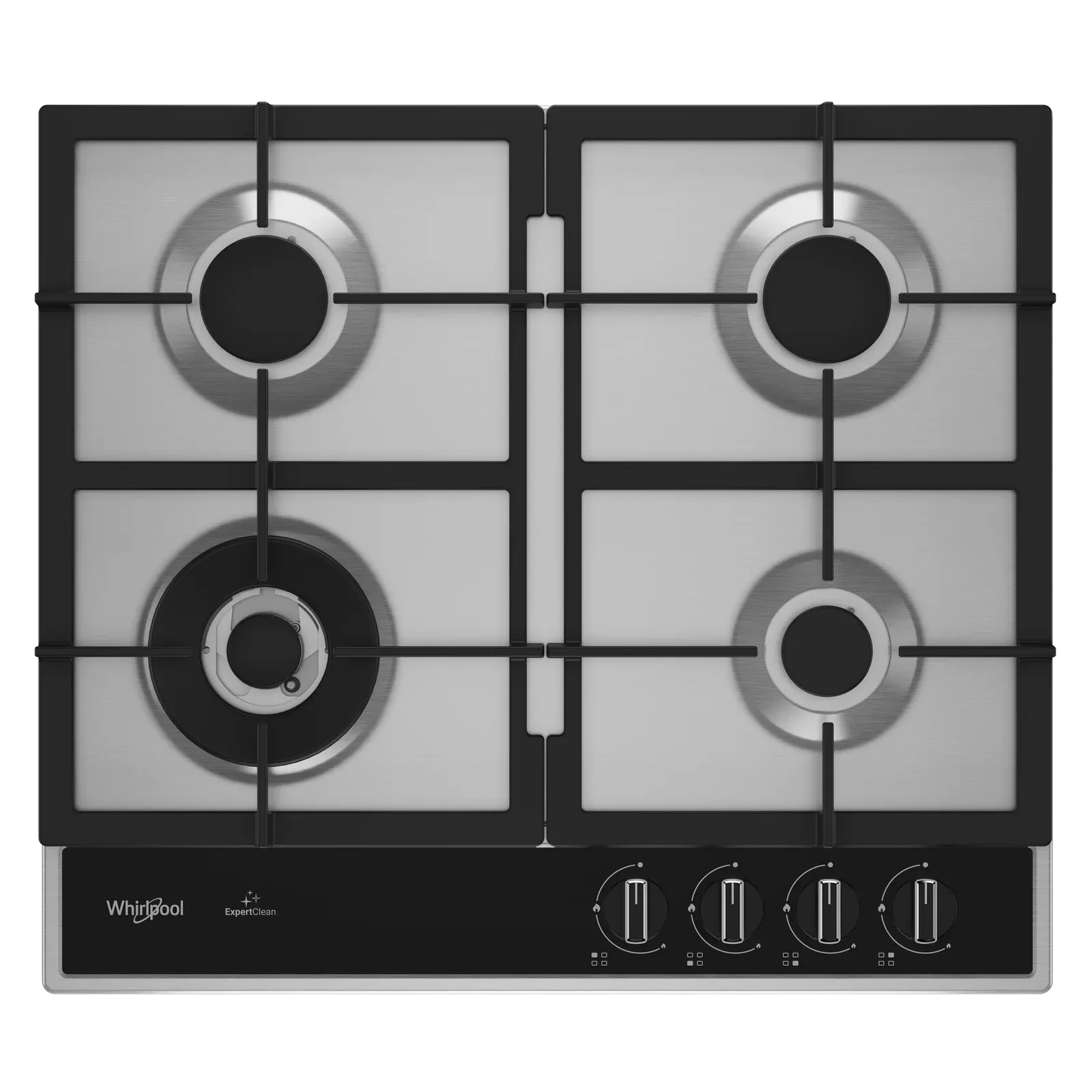 WHG60R422W2XBGDZ PLAQUE WHIRLPOOL 60cm Gaz-Gaz 4 FEUX NOIR INOX - 0