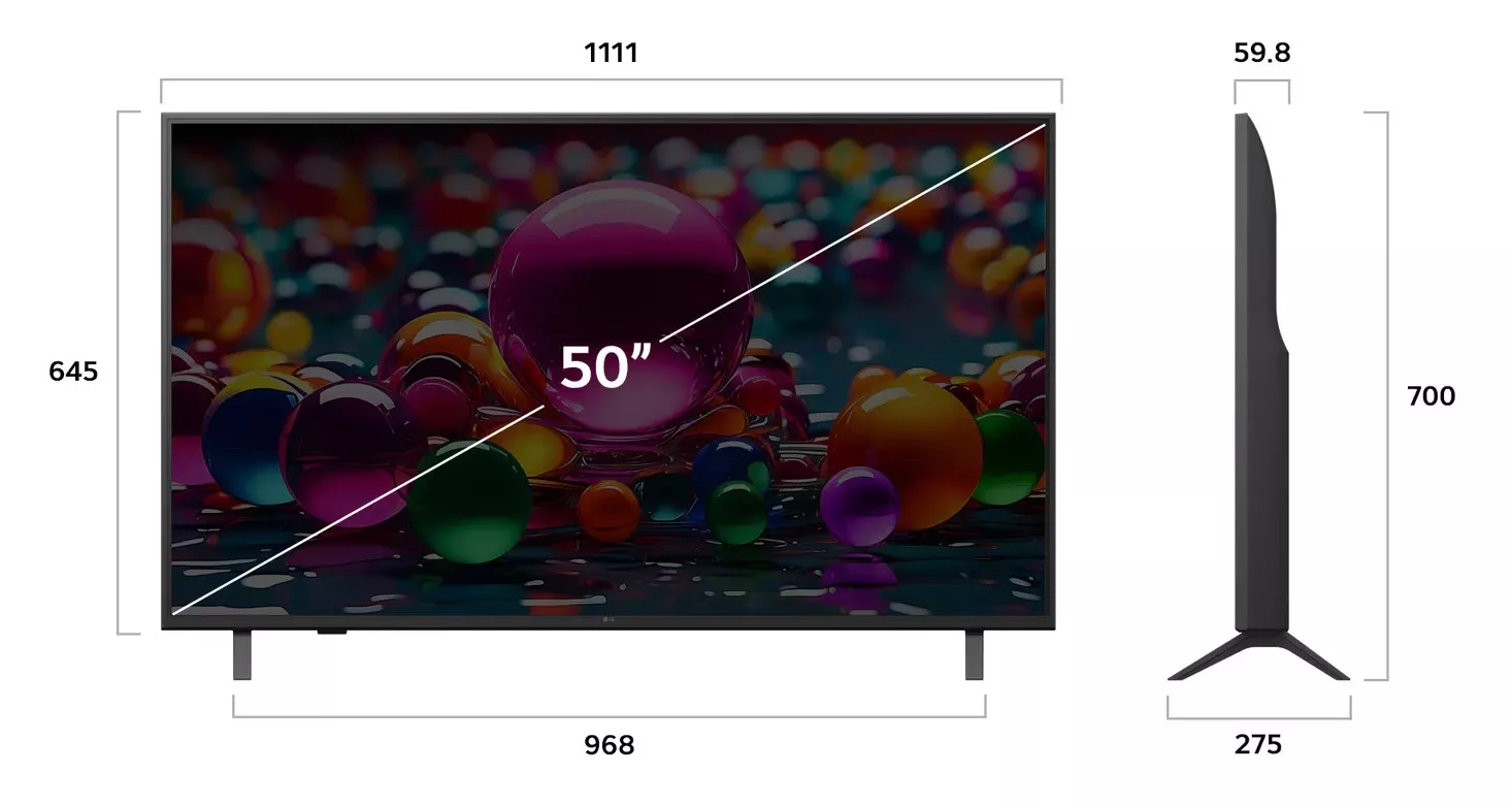 50UA85006LA TELEVISEUR LG 50'' UHD SMART 4K NEW 2025 - 13