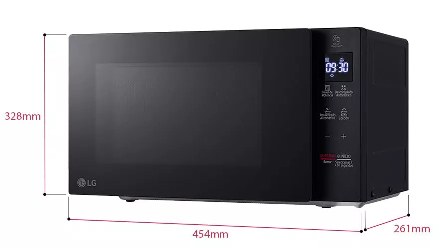 MS2030GAS MICRO ONDE LG 20L NeoChef SLIM Verre Noir New 2025 - 8