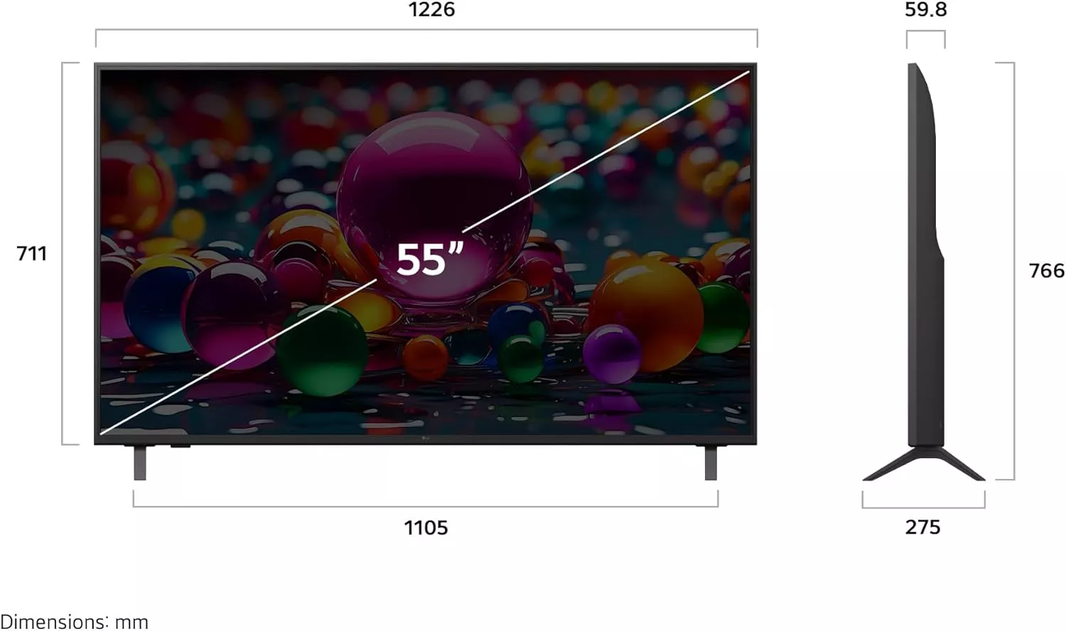 55UA85006LA TELEVISEUR LG 55'' UHD SMART 4K NEW 2025 - 13