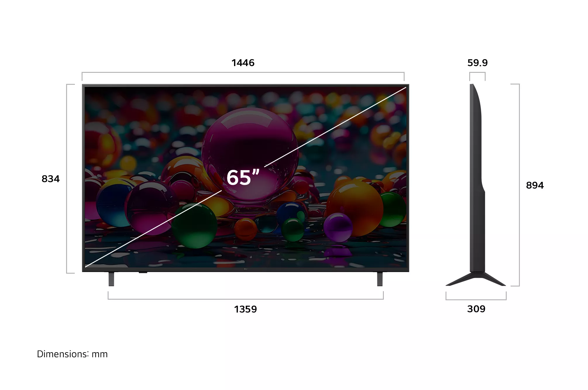 65UA85006LA TELEVISEUR LG 65'' UHD SMART 4K NEW 2025 - 13