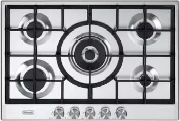 NSL 57C X PLAQUE DELONGHI 75CM EN INOX 5FEUX INOX - 0