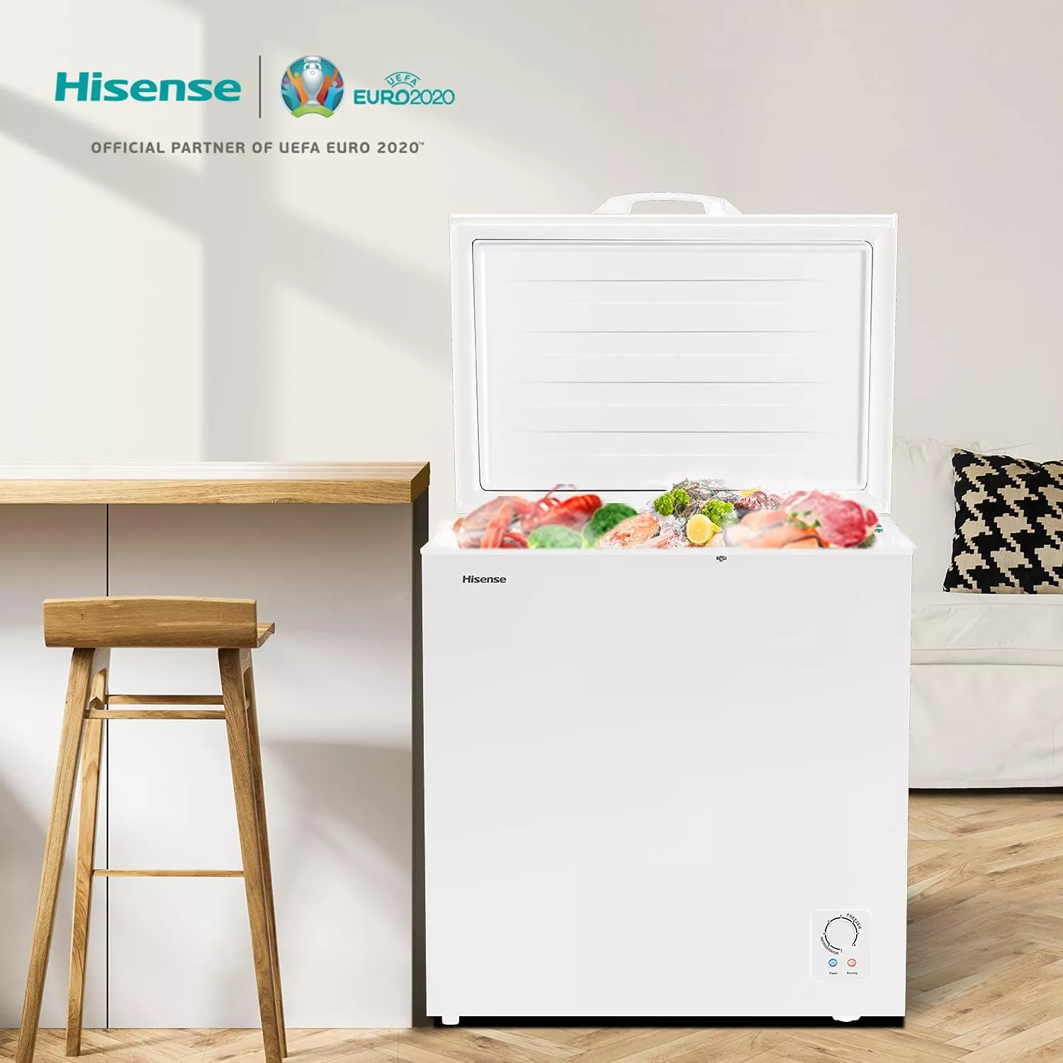 FC-19DT4SAW CONGELATEUR HISENSE HORIZONTAL 136L BLANC - 5