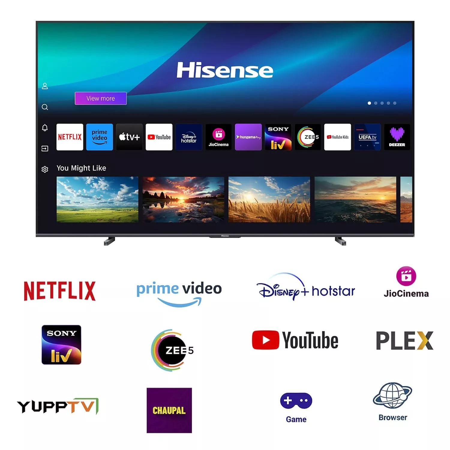 100Q7N Téléviseur hisense 100 qled 4k smart Vidaa144hz - 3