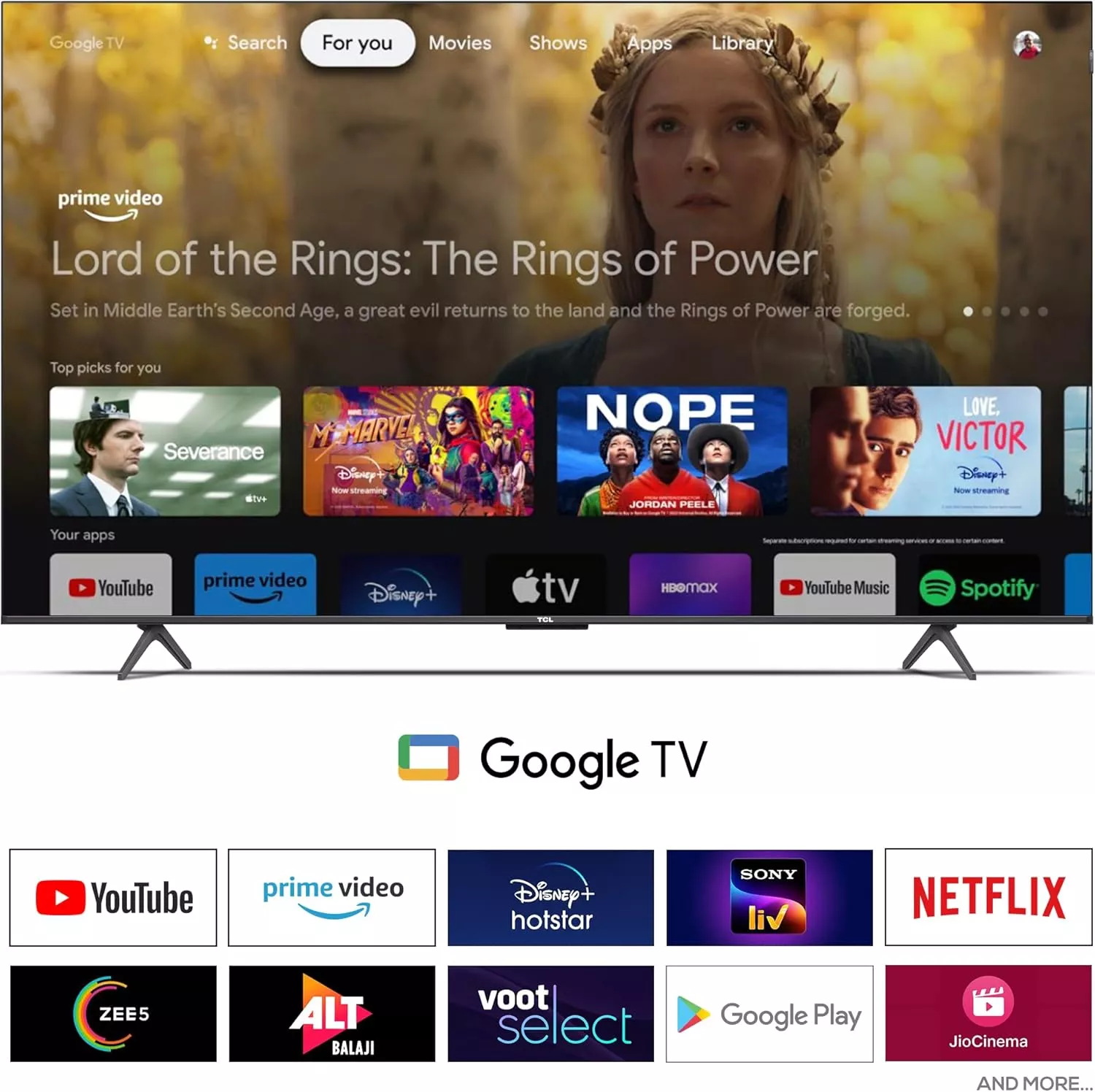 85C655 Téléviseur TCL 85 (215 cm) uHD 4k google tv 120Hz - 9