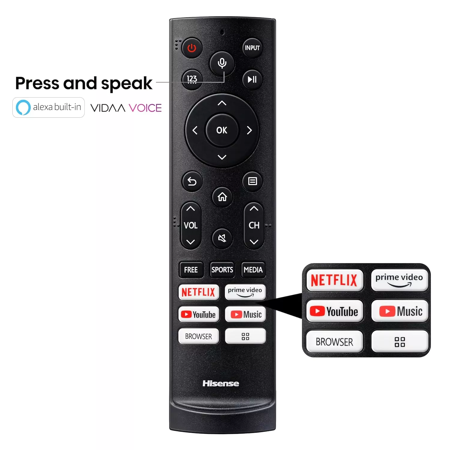 100Q7N Téléviseur hisense 100 qled 4k smart Vidaa144hz - 8