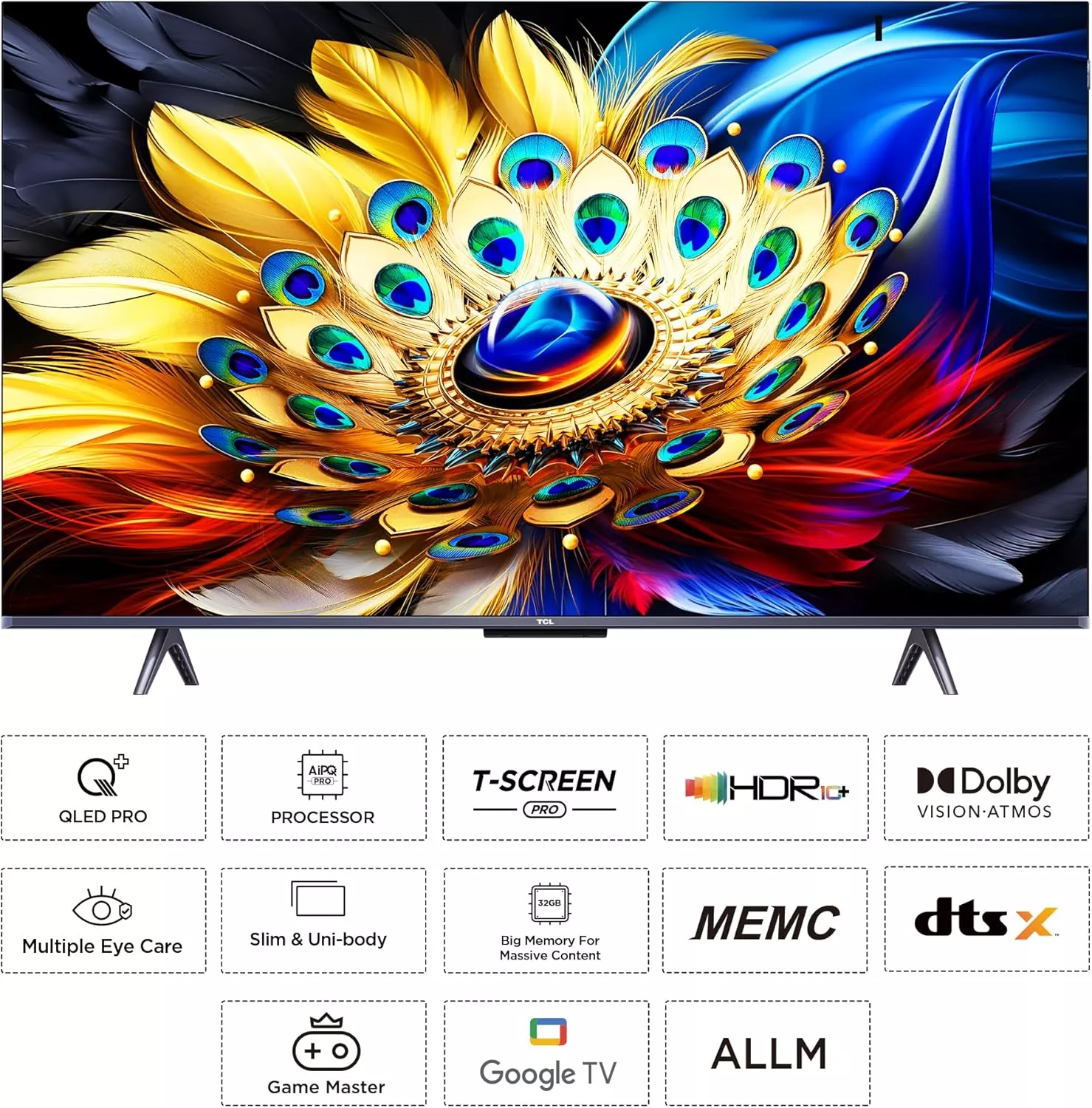 85C655 Téléviseur TCL 85 (215 cm) uHD 4k google tv 120Hz - 10
