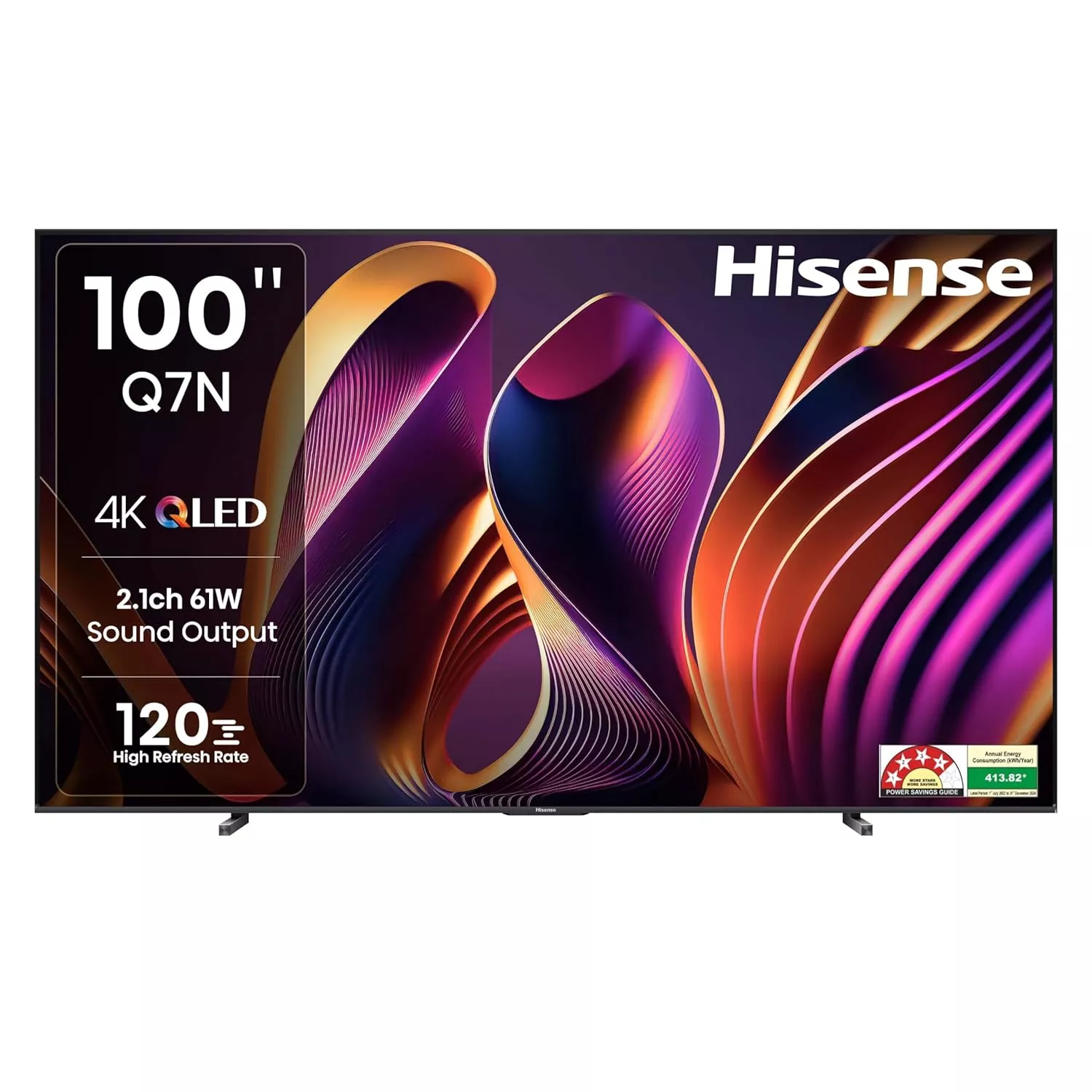 100Q7N Téléviseur hisense 100 qled 4k smart Vidaa144hz - 0