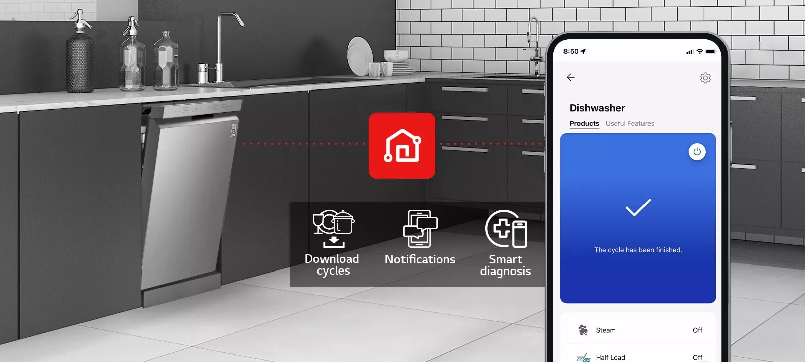DFC533FV Lave-vaisselle LG QuadWash 14C Smart WIFI 2025 - 10
