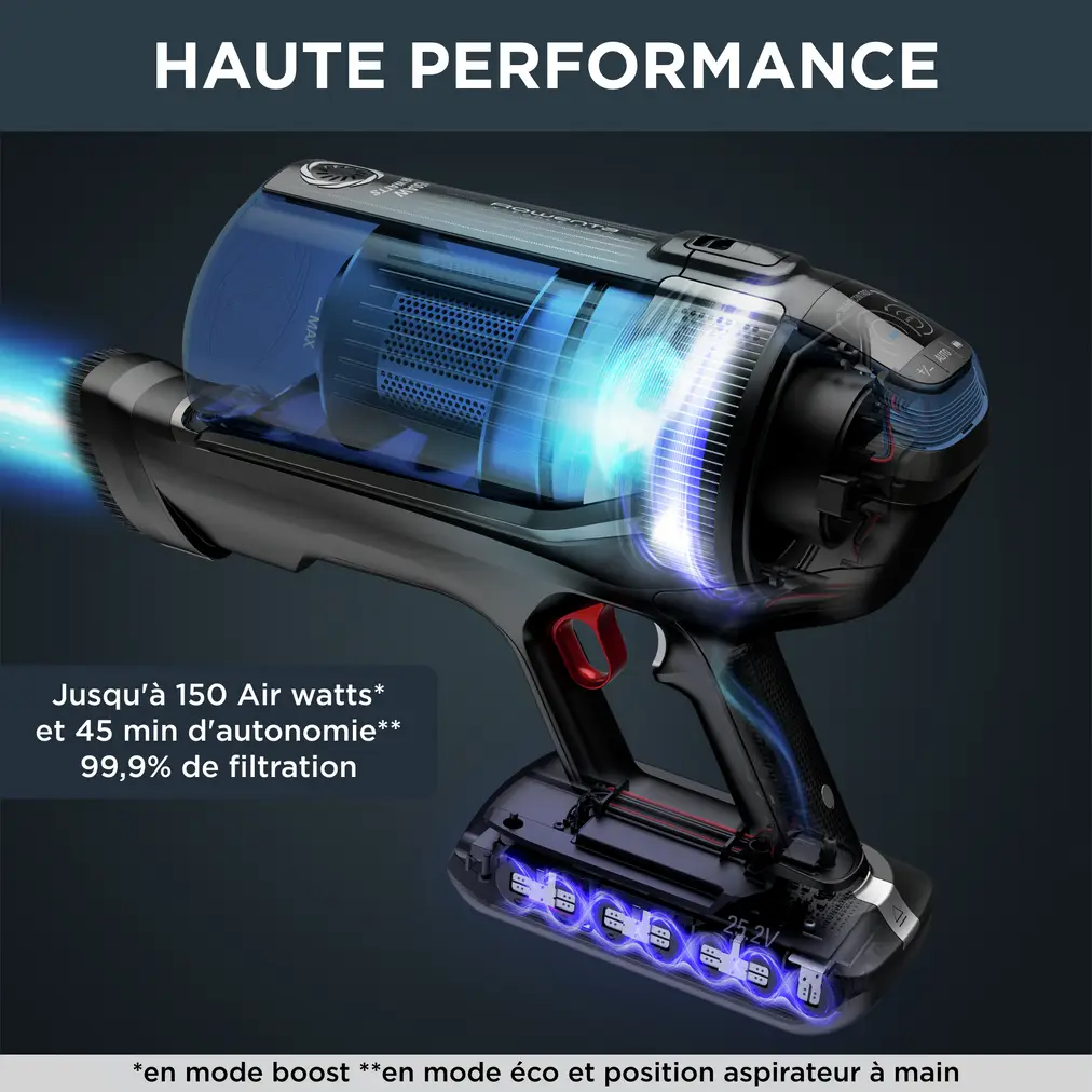 RH98C0WO Aspirateur balai Laveur Rowenta X-Force Flex 12.60 - 2