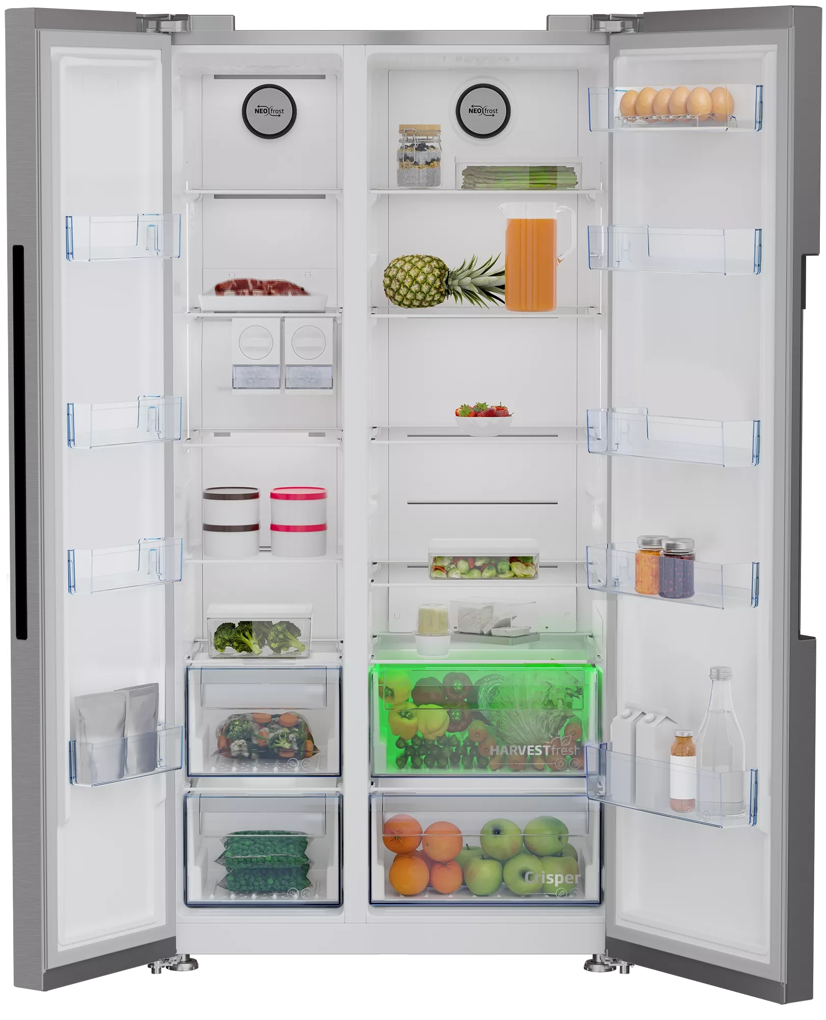 RGNE2640SX REFRIGERATEUR BEKO SIDE BY SIDE 640L SILVER - 2