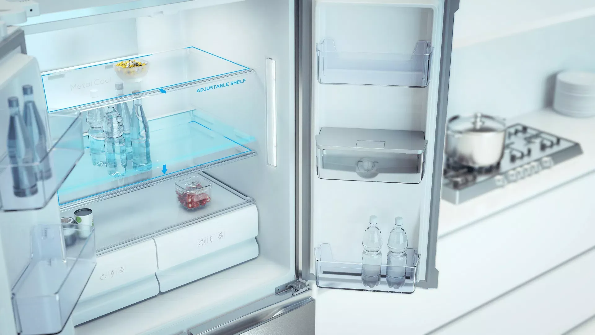 P560CDS REFRIGERATEUR TCL 4 PORTES CROSS DOOR 560L INOX - 7