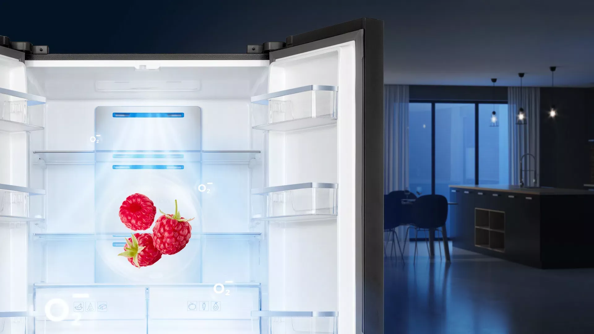 P560CDS REFRIGERATEUR TCL 4 PORTES CROSS DOOR 560L INOX - 6