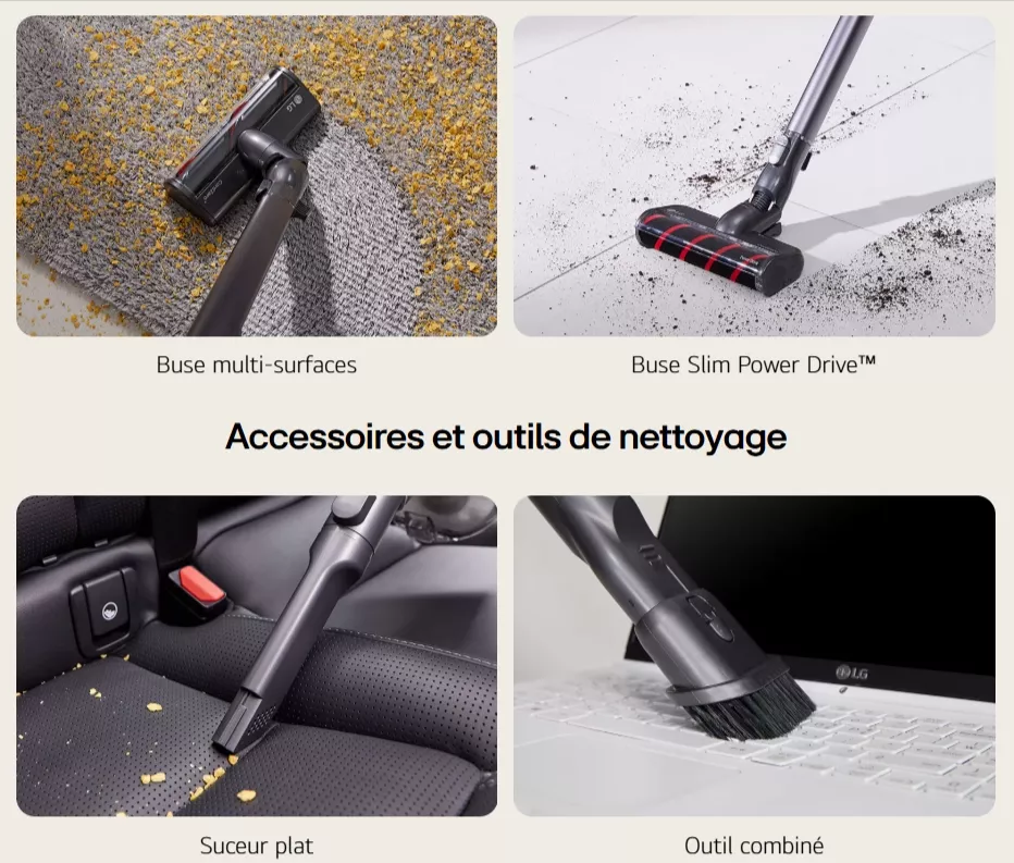 A9K-PROPLUS Aspirateur Balai LG CordZero A9 Core Inverter Acsr - 13
