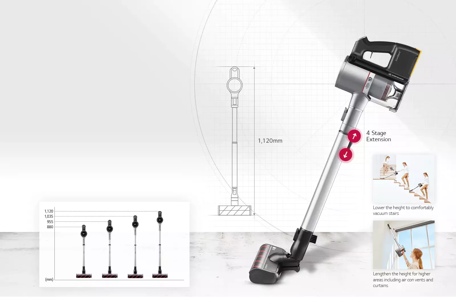 A9K-PROPLUS Aspirateur Balai LG CordZero A9 Core Inverter Acsr - 17