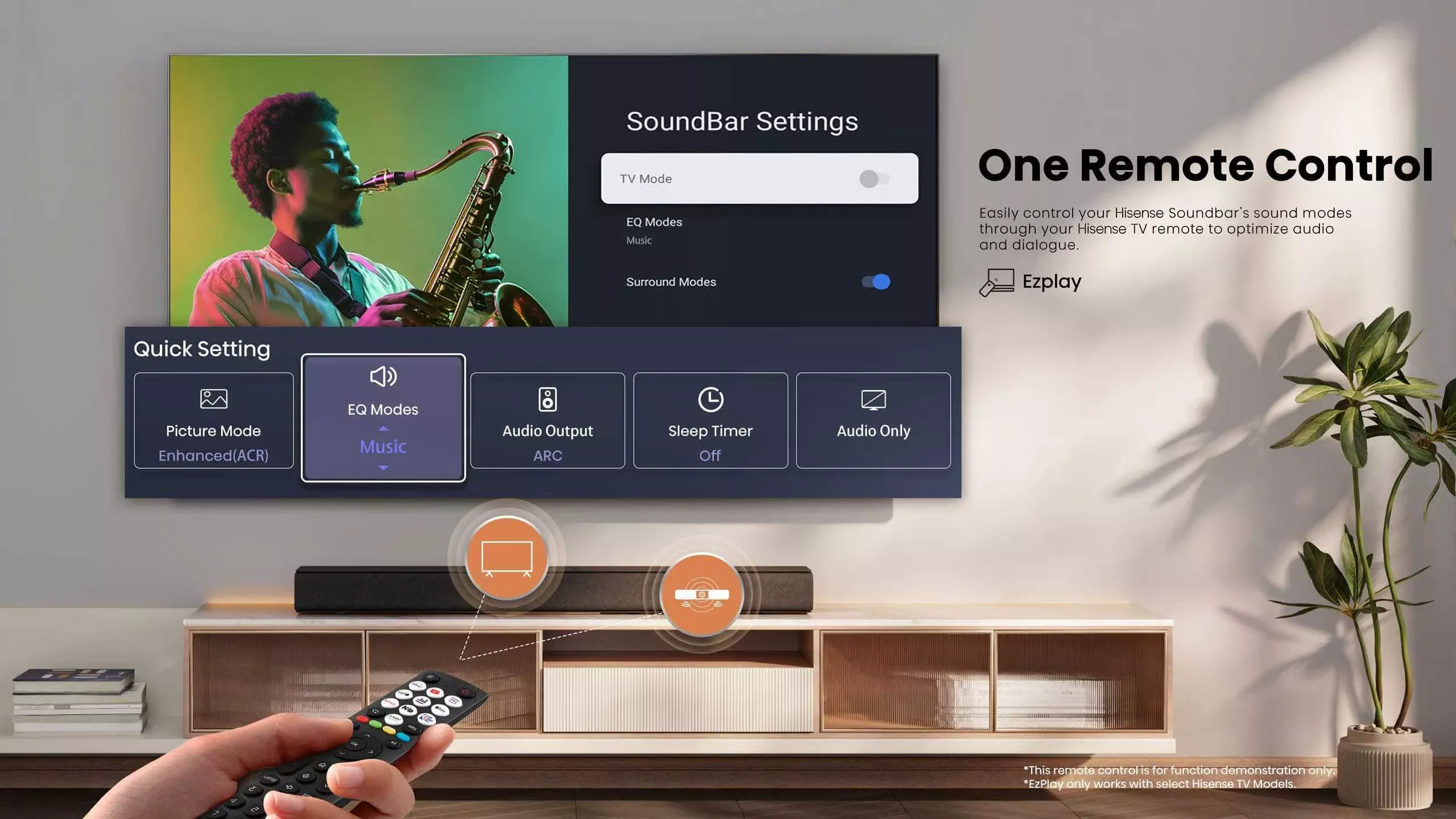 HS1000 Barre de Son Hisense HS1000 2.1 CH 120W Max BT5.3 - 6