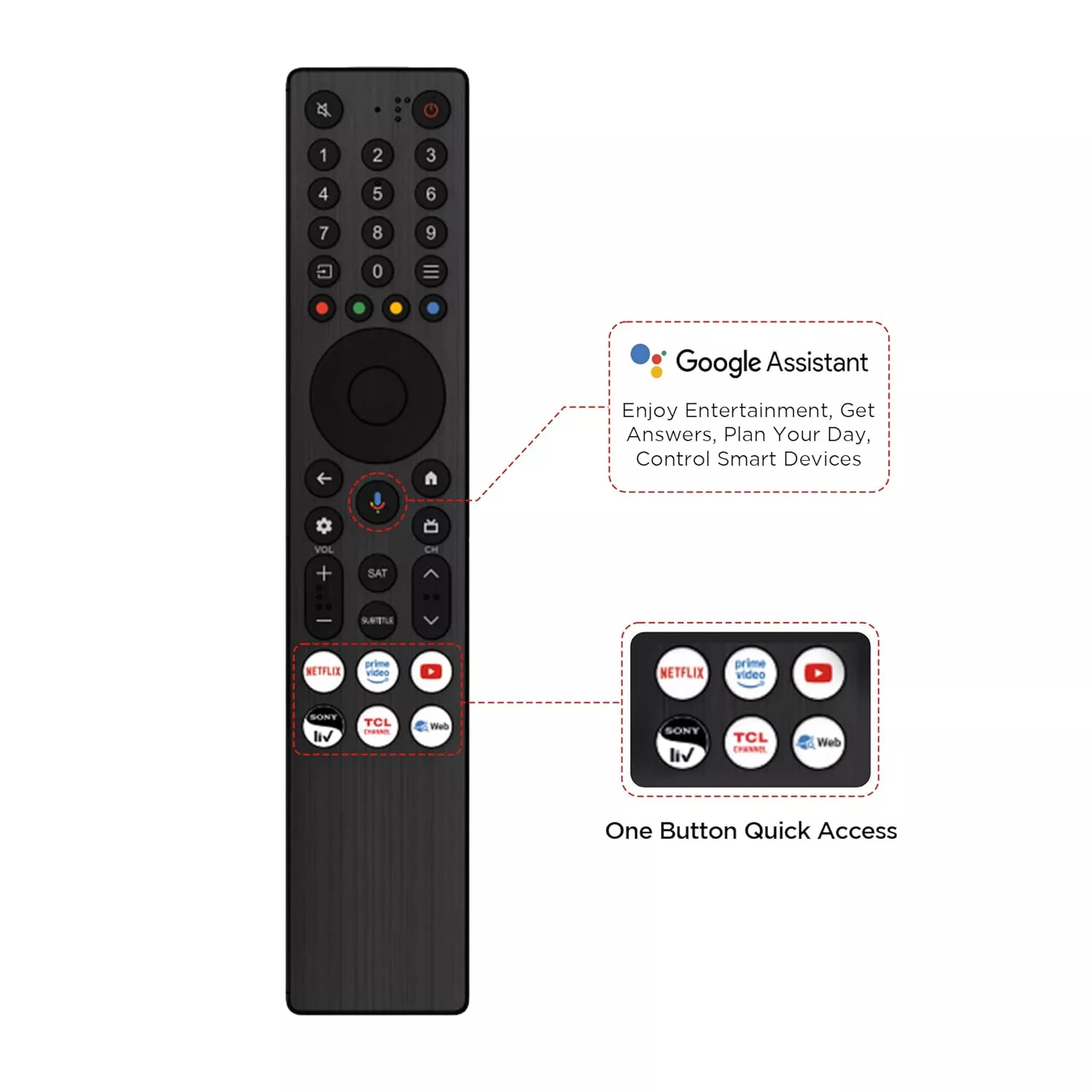 75C6K Téléviseur TCL 75 QD-Mini LED Pro 4K Google 144Hz - 6