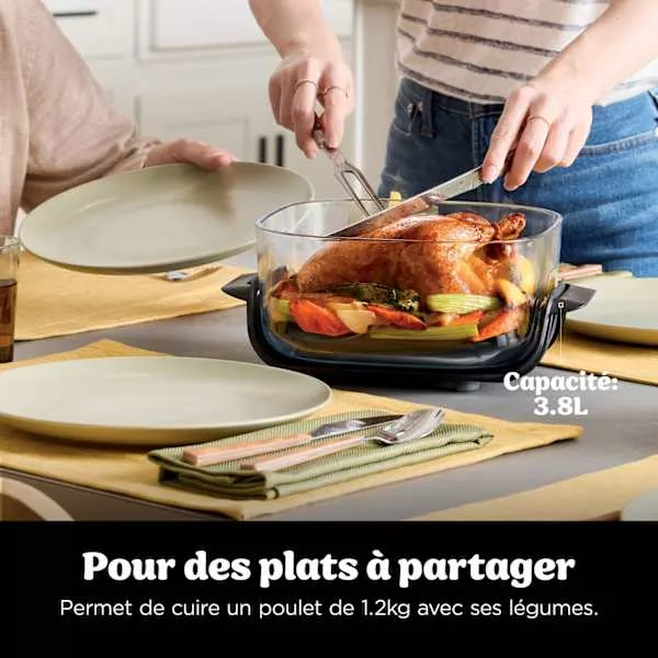 FN1O1EUGY Friteuse à Air Ninja Crispi 4en1  3.8L 1700W - 5