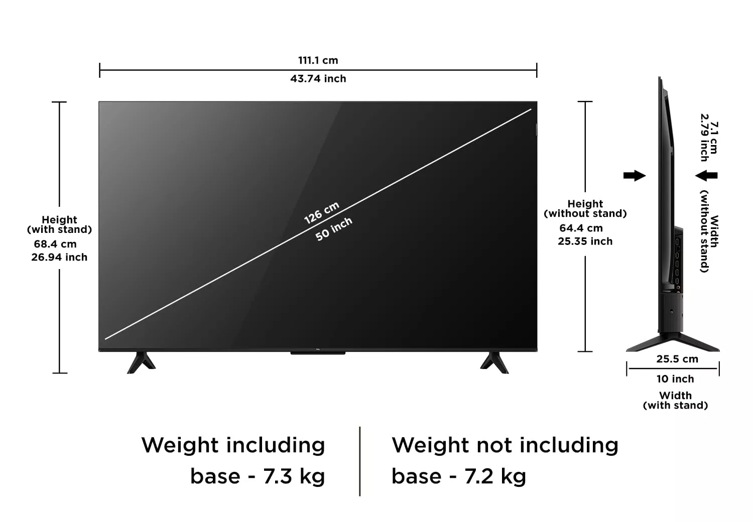 50S5K Téléviseur TCL 50 QLED FHD Google TV HDR10 - 18