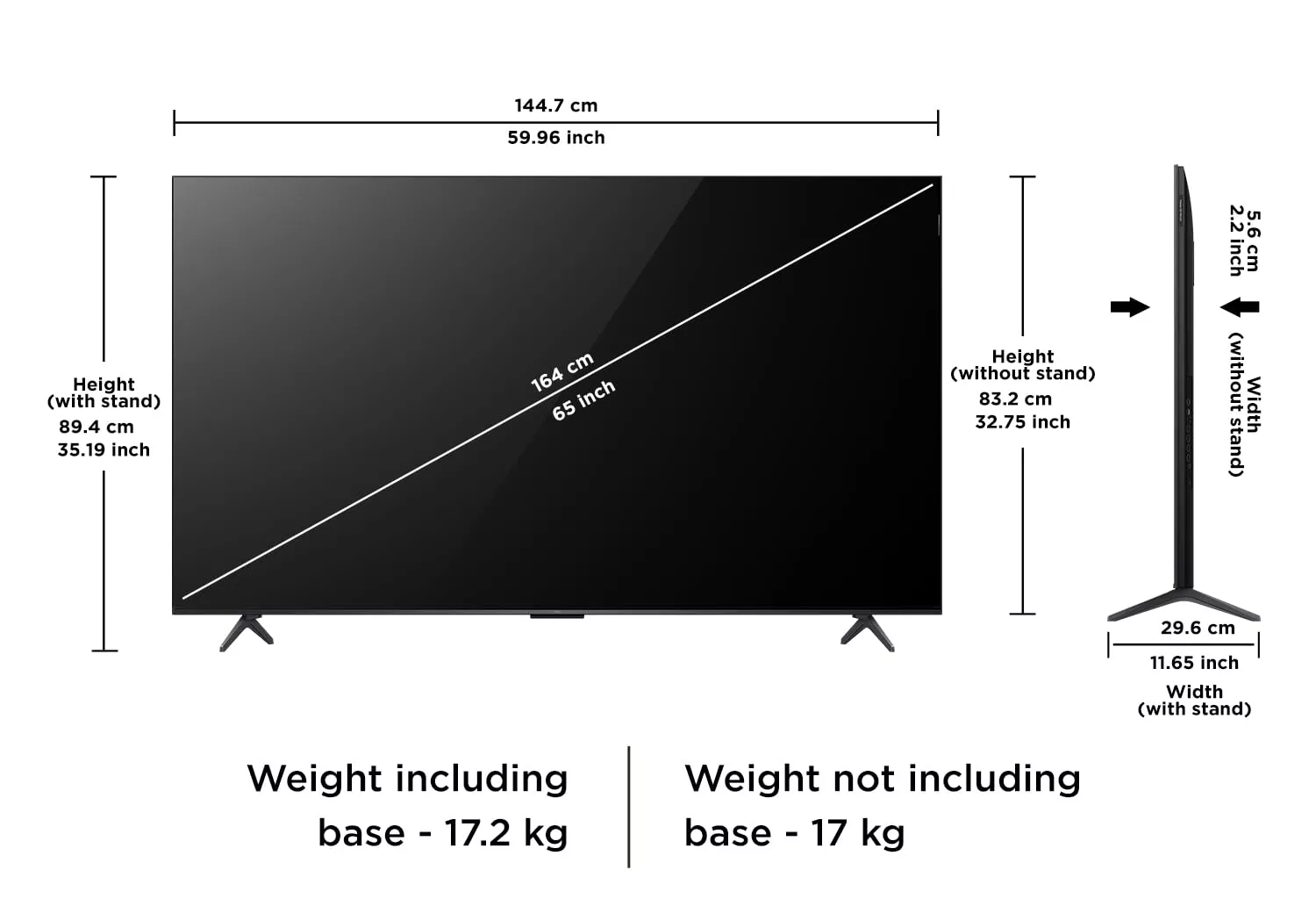 65C6K Téléviseur TCL 65 QD-Mini LED Pro 4K Google 144Hz - 19