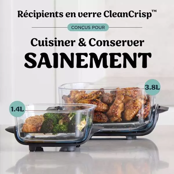 FN1O1EUGY Friteuse à Air Ninja Crispi 4en1  3.8L 1700W - 3