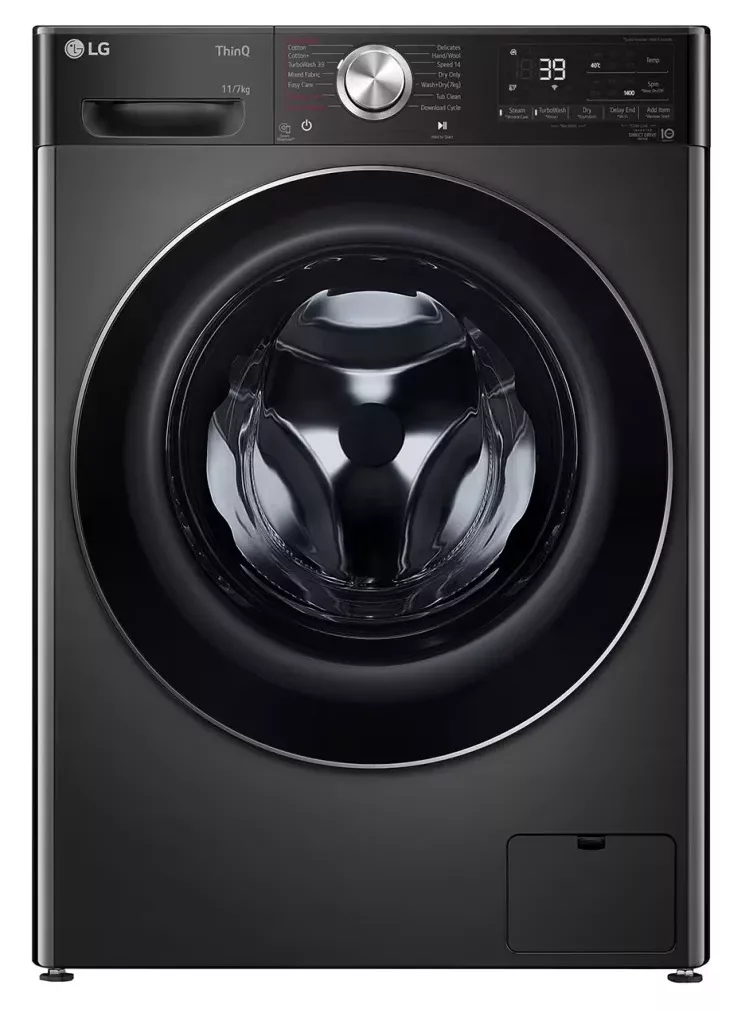 F4V9ECP2E Lave-séchante LG 11/7 kg AI DD TurboWash 360Steam+ - 0