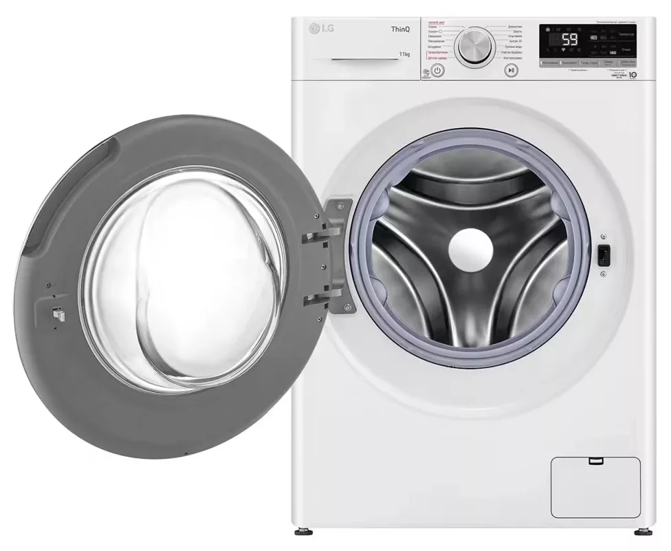F4V5EYP0W Lave-linge LG 11 kg AI DD Spa Steam 6 Motion DD - 1