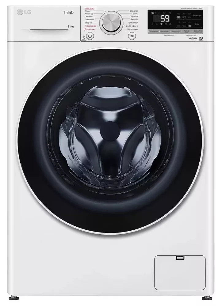 F4V5EYP0W Lave-linge LG 11 kg AI DD Spa Steam 6 Motion DD - 0