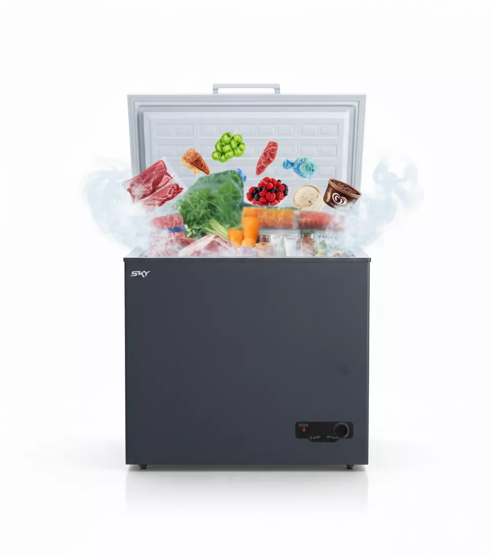 SCF-27G CONGELATEUR SKY 200L GRIS CF270S SCF-270G - 1