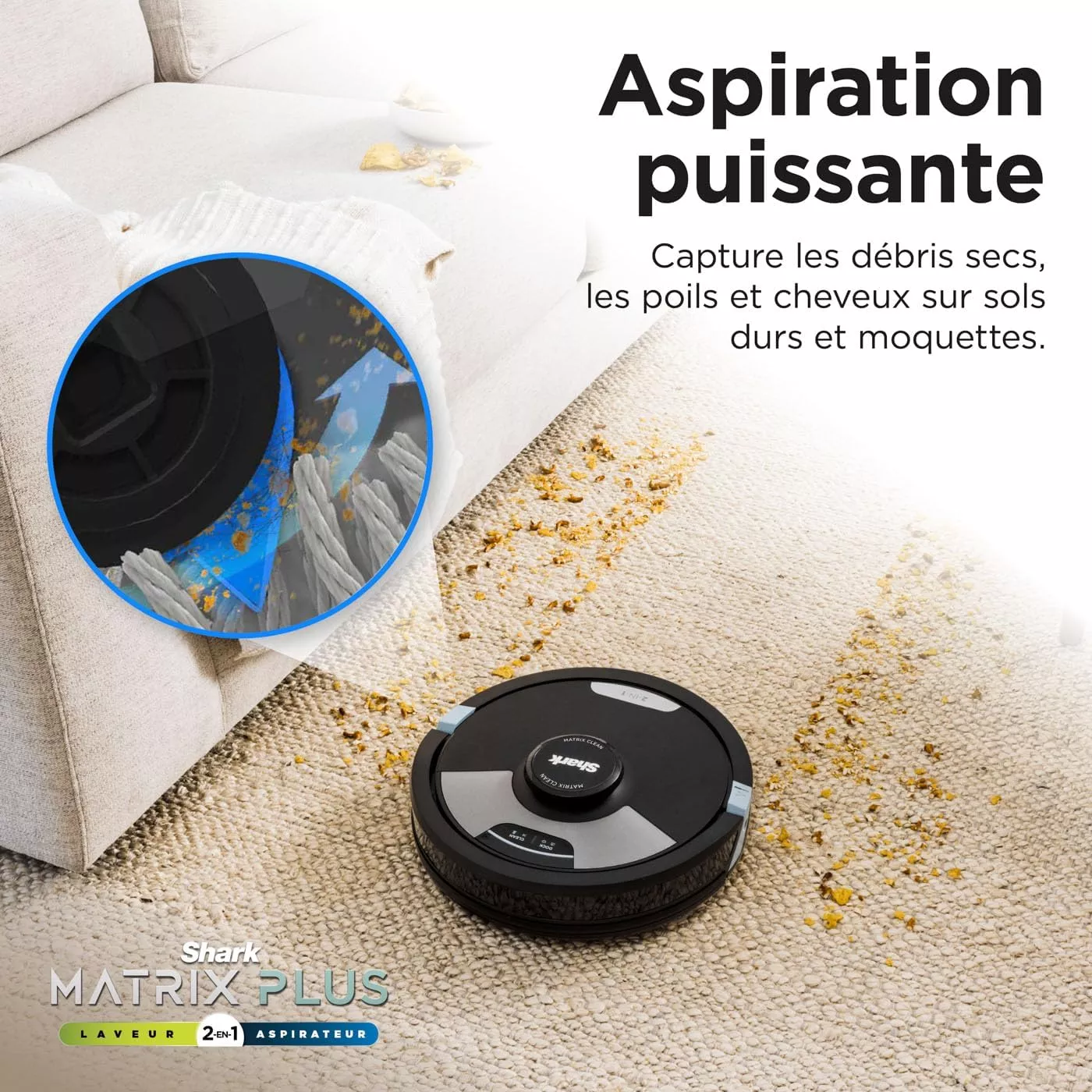 RV2620WDEU Robot aspirateur et laveur 2en1 Shark Matrix Plus - 12