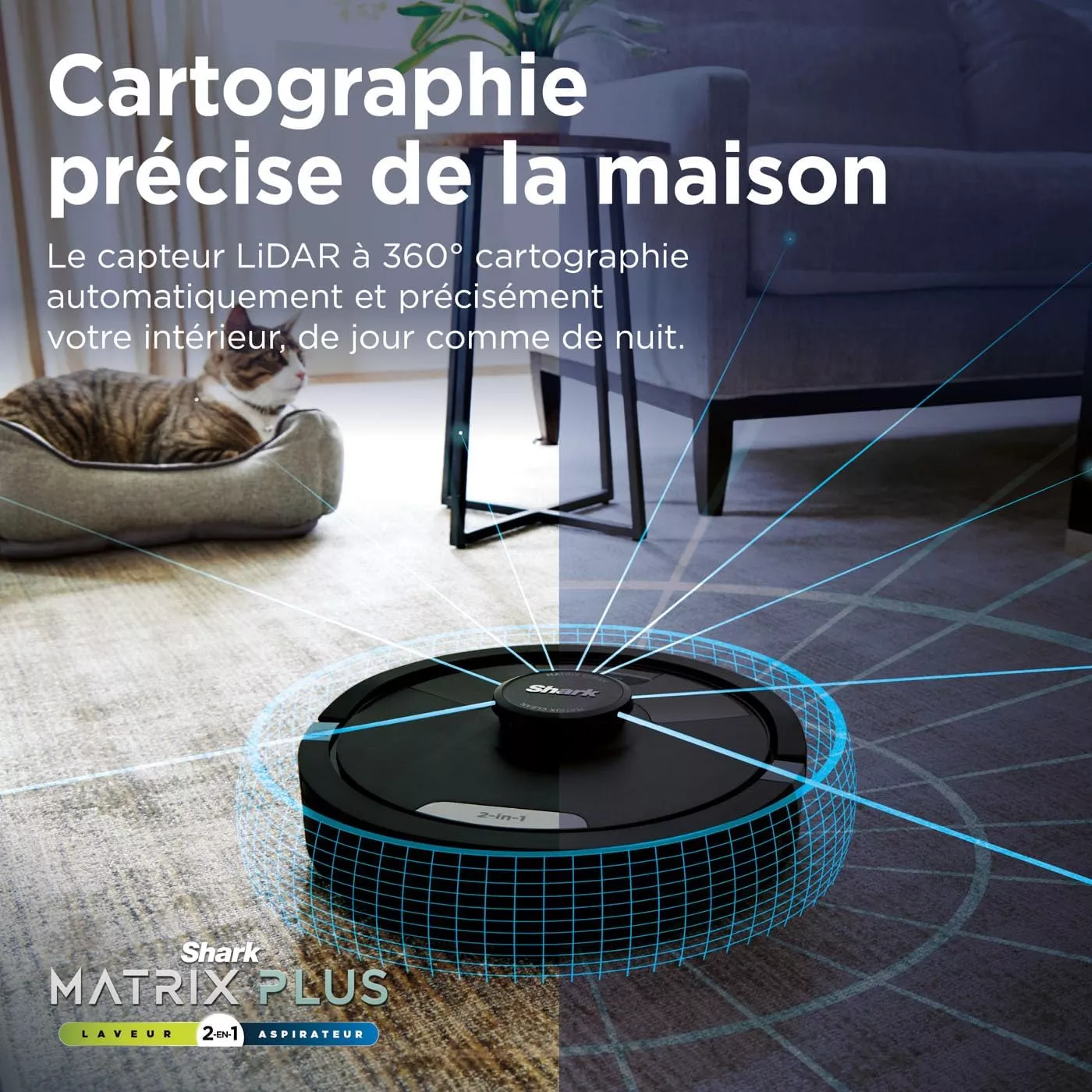 RV2620WDEU Robot aspirateur et laveur 2en1 Shark Matrix Plus - 7