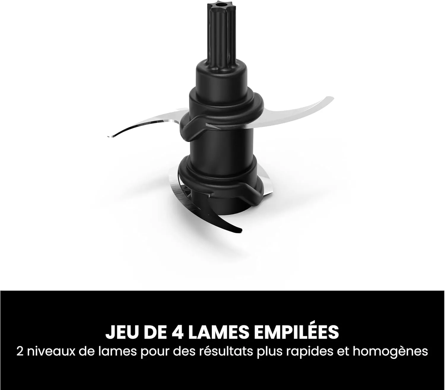 NJ1002 Mini-hachoir Ninja Professional 200W avec 2 bols - 3