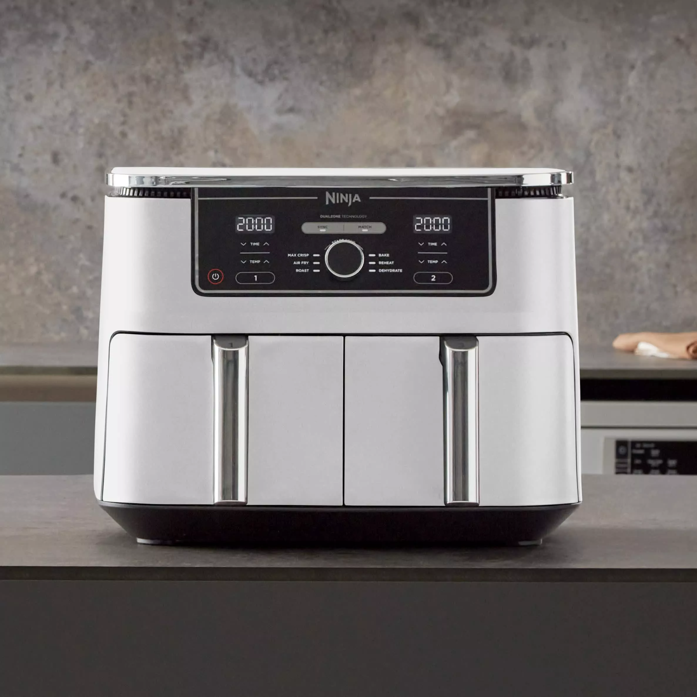 AF400EUWH Friteuse Air Fryer Ninja Double Bac XL 9.5L 6en1 - 12