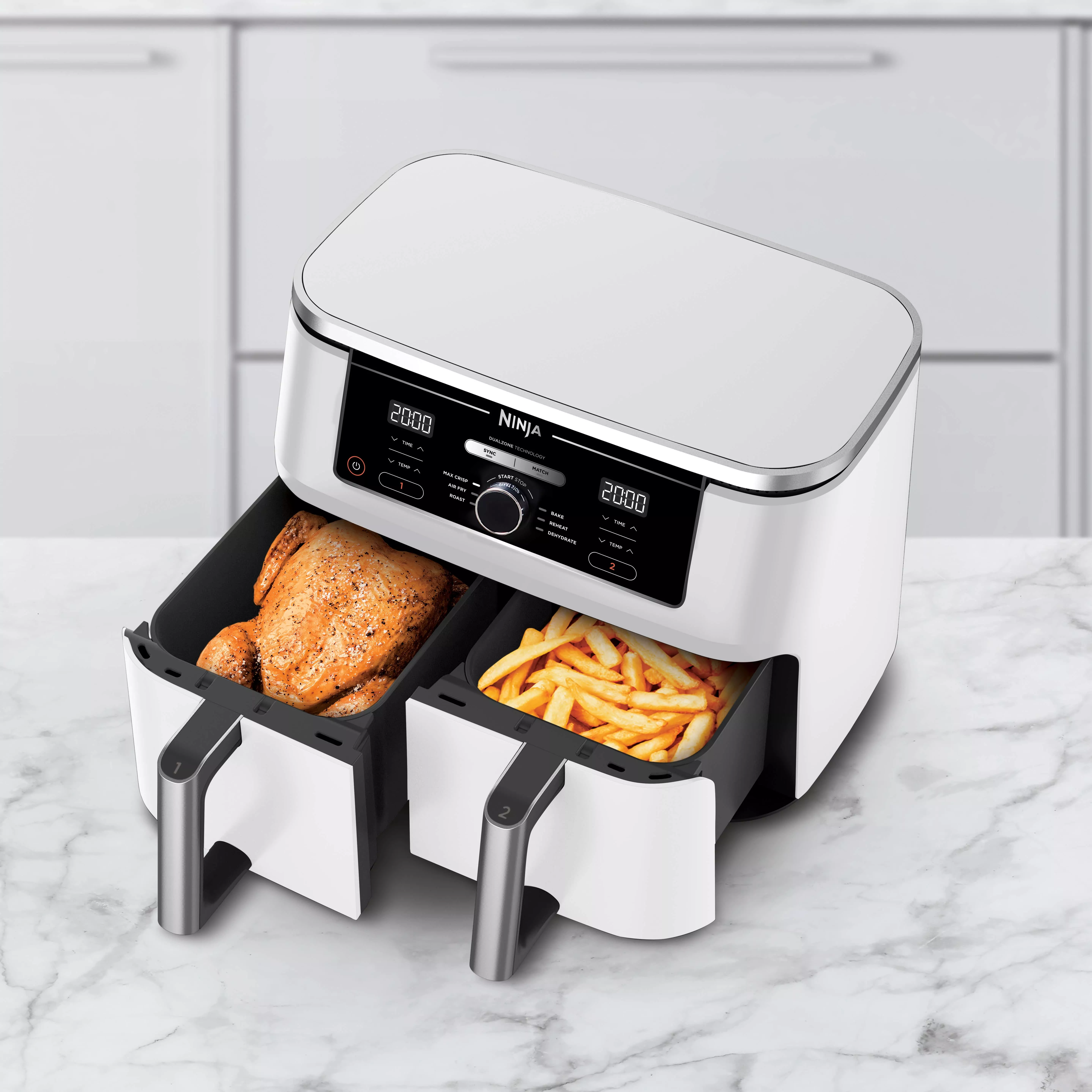 AF400EUWH Friteuse Air Fryer Ninja Double Bac XL 9.5L 6en1 - 11