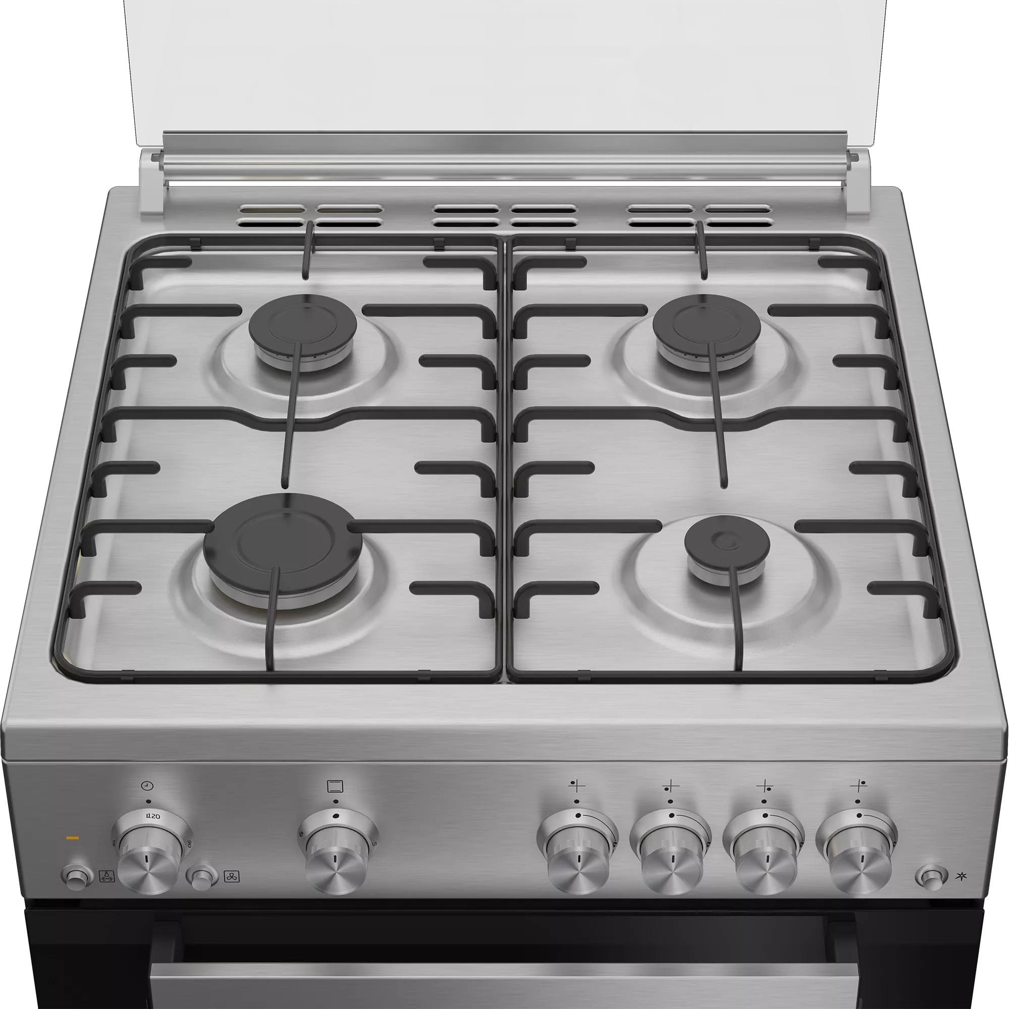 FSHTR62210GXCS Cuisinière Beko 60cm Inox 4 Feux Gaz Catalyse - 4