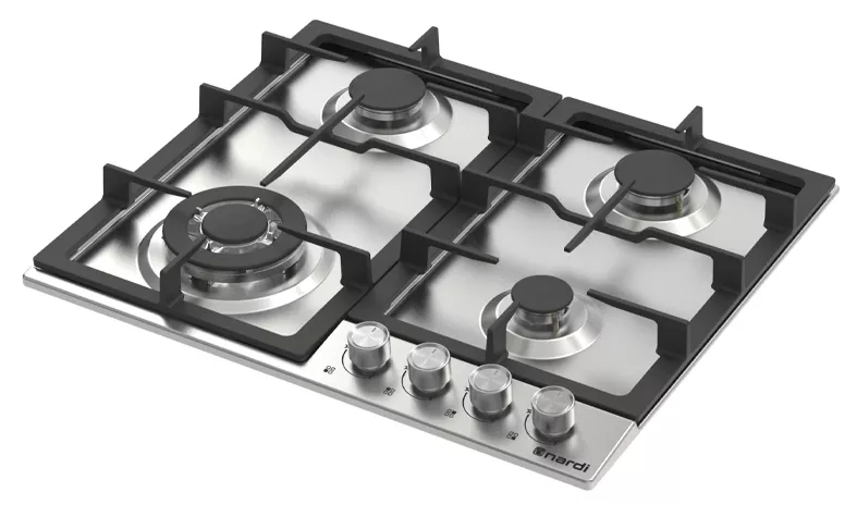 NTE64WGXH1 Plaque Nardi 4 Feux 60cm Wok Inox - 0