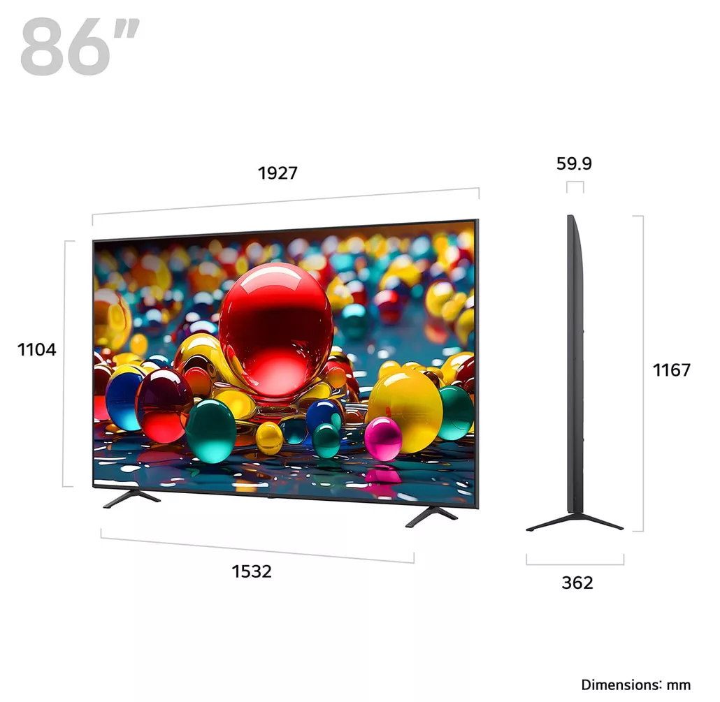 86UA74006LB Téléviseur LG 86 4K UHD Smart AI 2025 HDR 10 Pro - 11