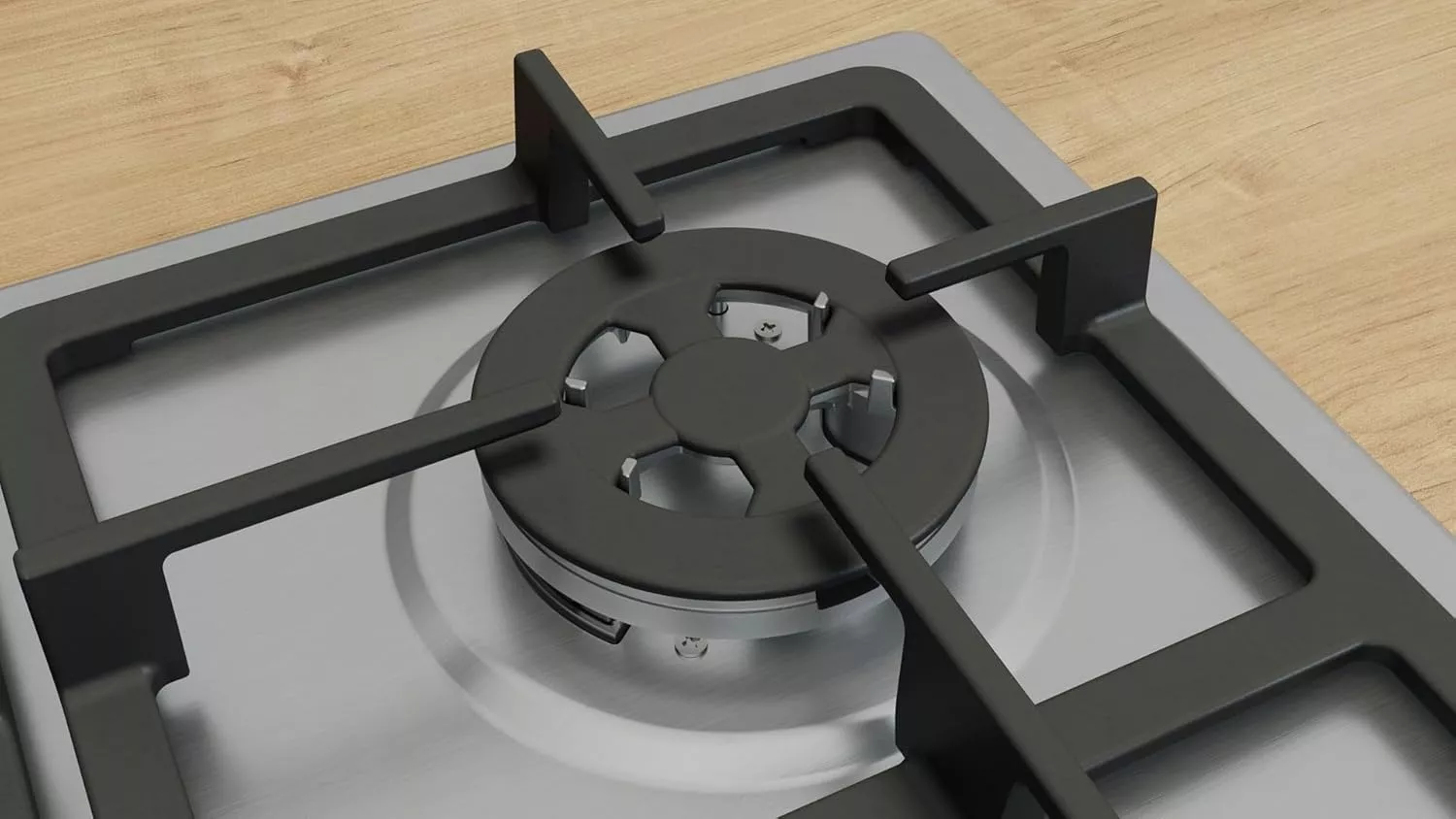 PGH6B5K90 PLAQUE BOSCH SERIE4 4 FEUX INOX FONTE WOK - 1