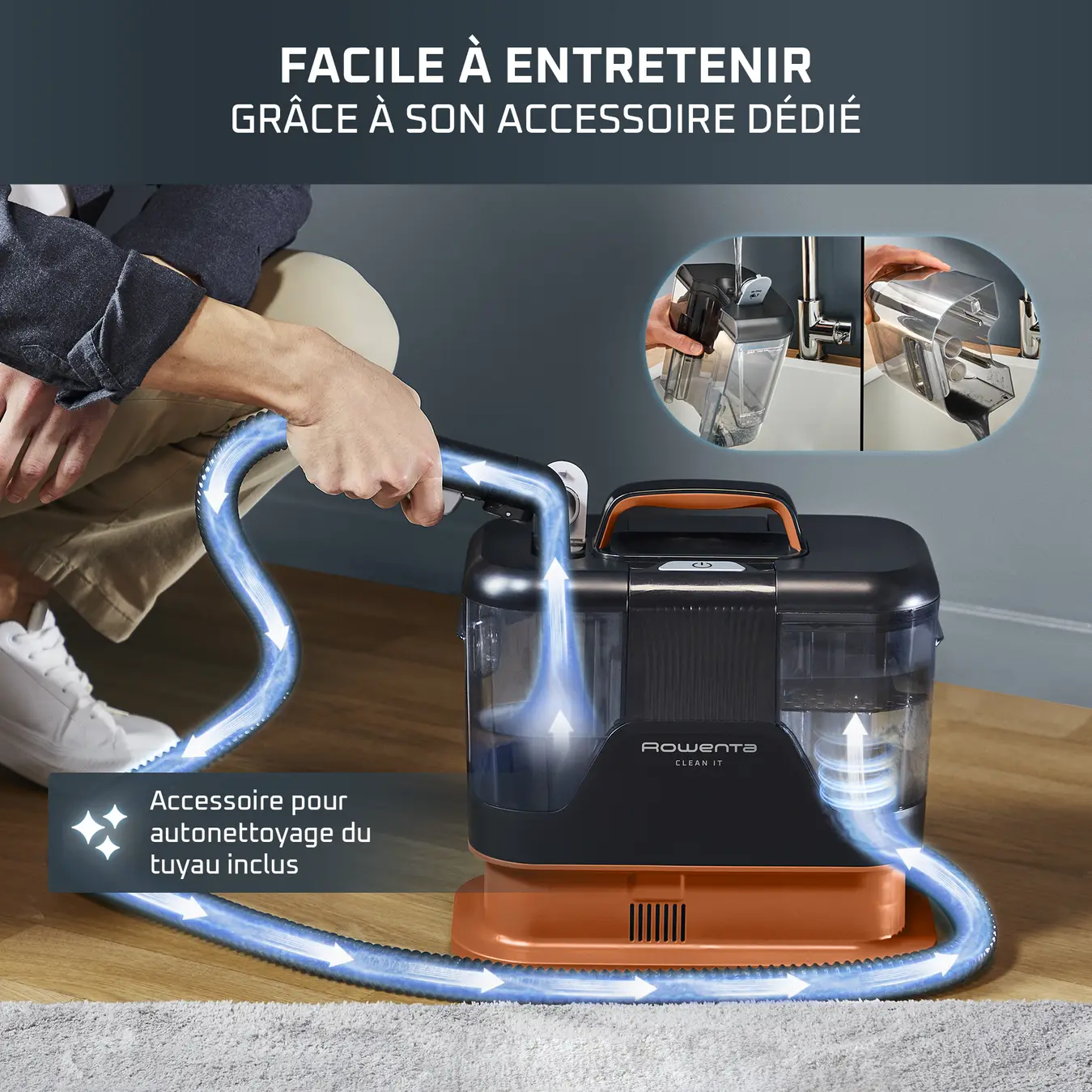 IN5012FO Nettoyeur détacheur ROWENTA Clean It 400W vapeur - 8