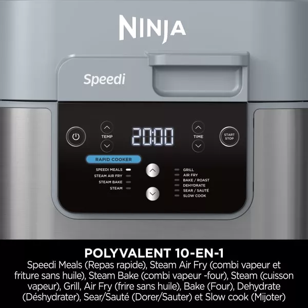 ON400EU Multicuiseur Ninja Speedi 10en1 Rapid Cooker 5.7L - 5