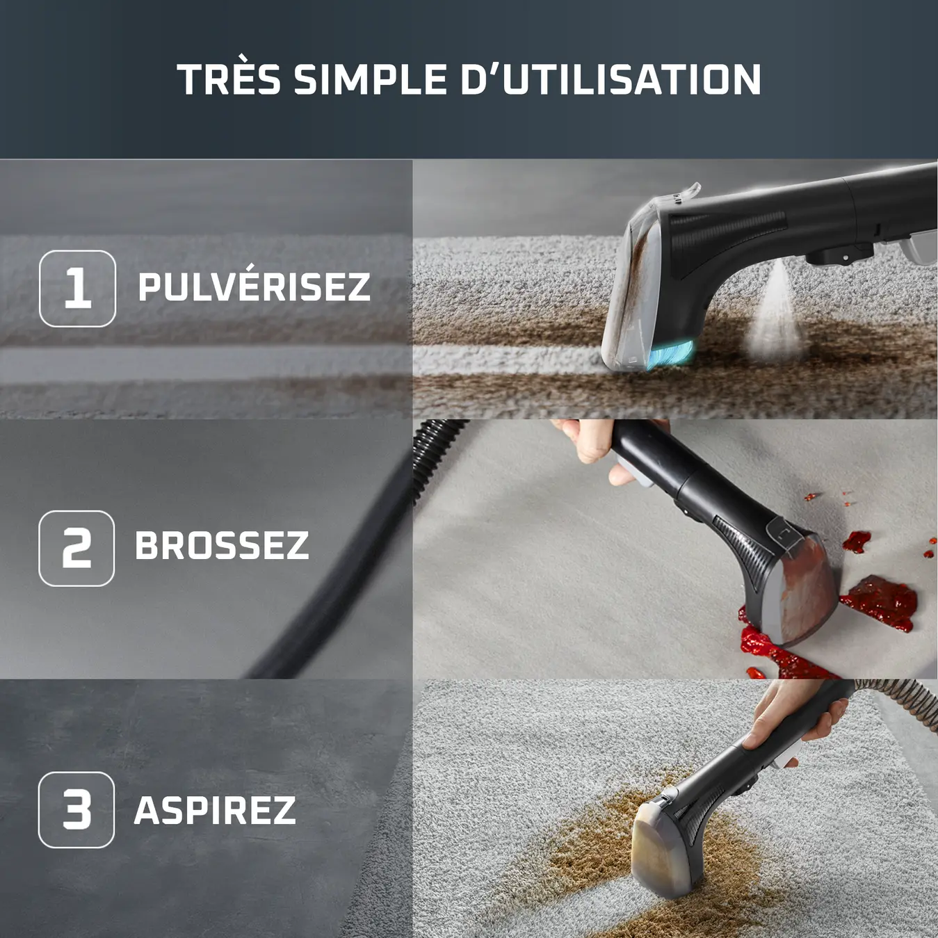 IN5012FO Nettoyeur détacheur ROWENTA Clean It 400W vapeur - 10