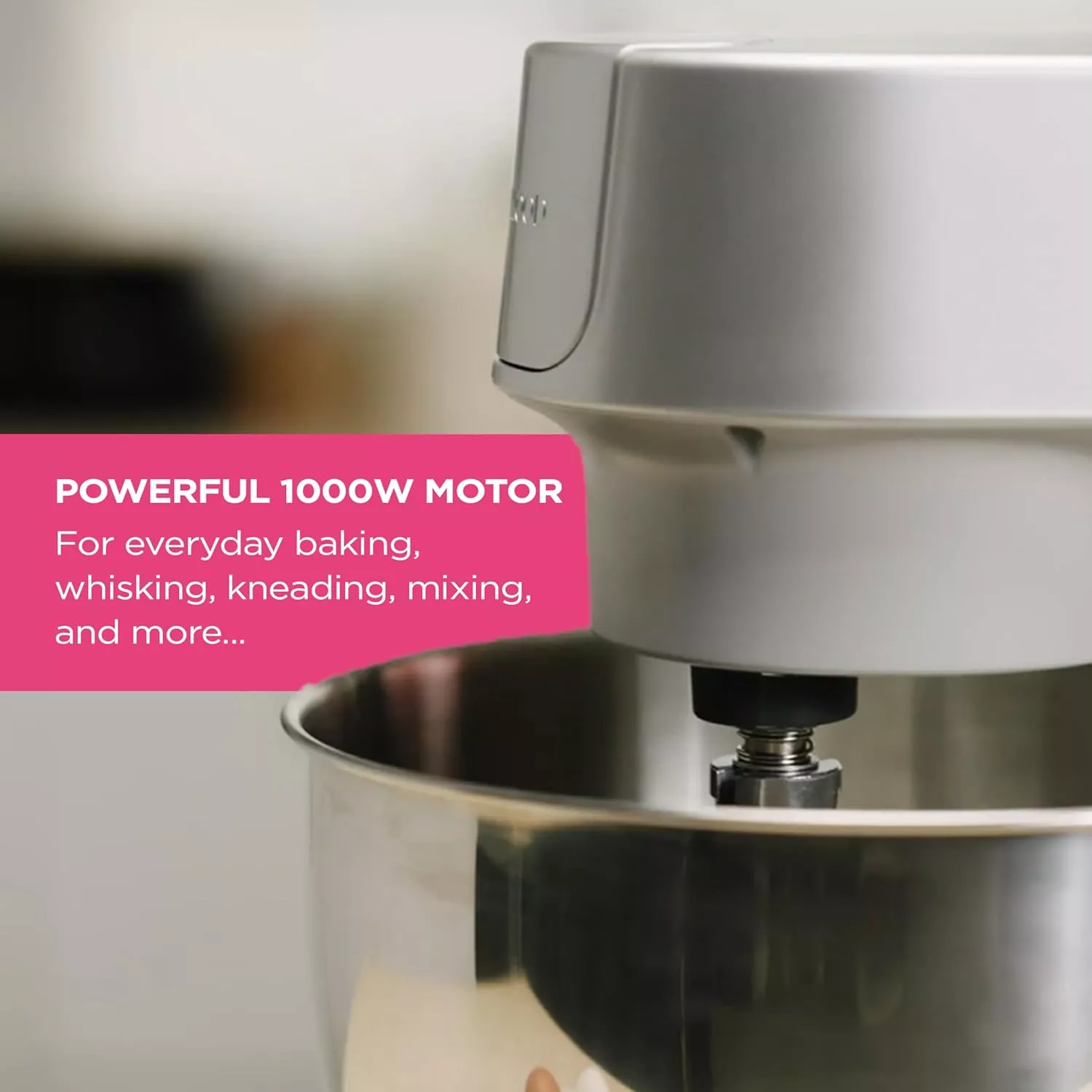 KHH05.00SI Robot Pétrin Pâtissier Kenwood HomeBake 1400W Inox - 2