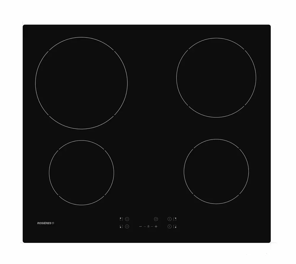 ROCTH64CT Plaque vitrocéramique Rosières 60cm 4 zone noir - 0