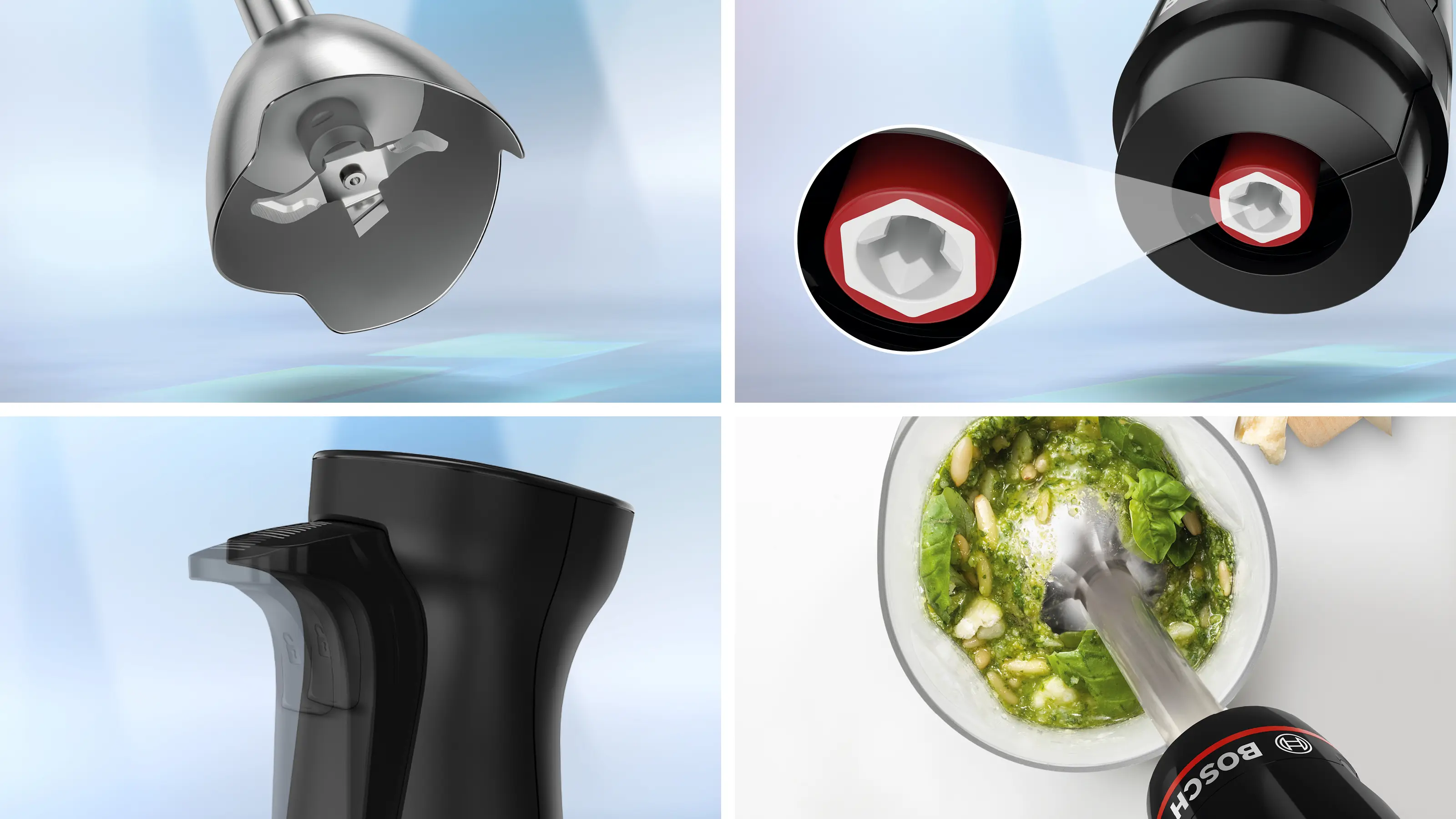 MSM4B621 Mixeur a Bras Bosch ErgoMaster 1000W Série 4 Noir - 1