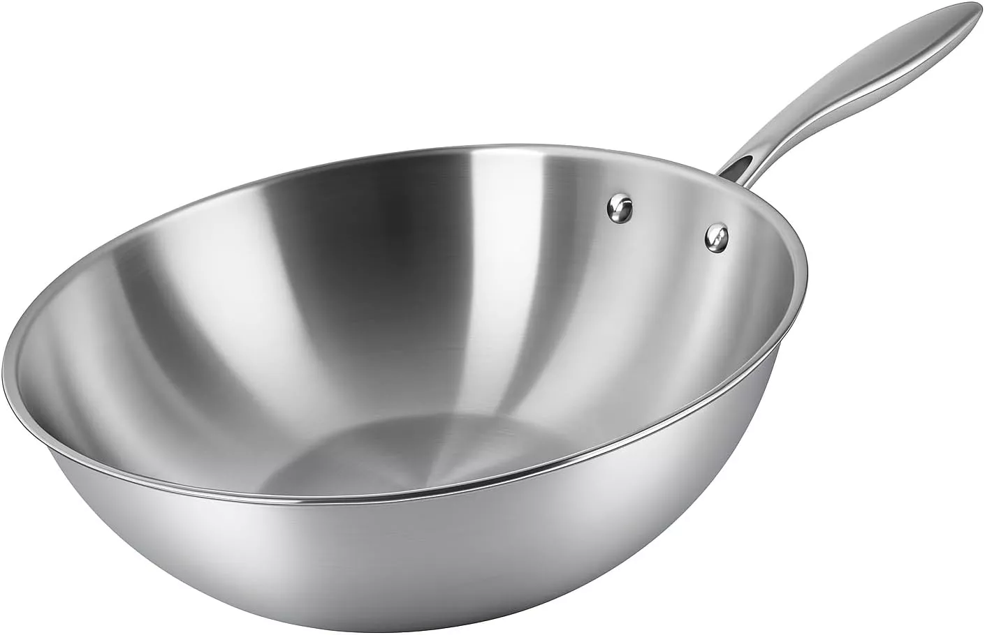8800005 Poele Wok KLAUS 28 cm Inox - 0