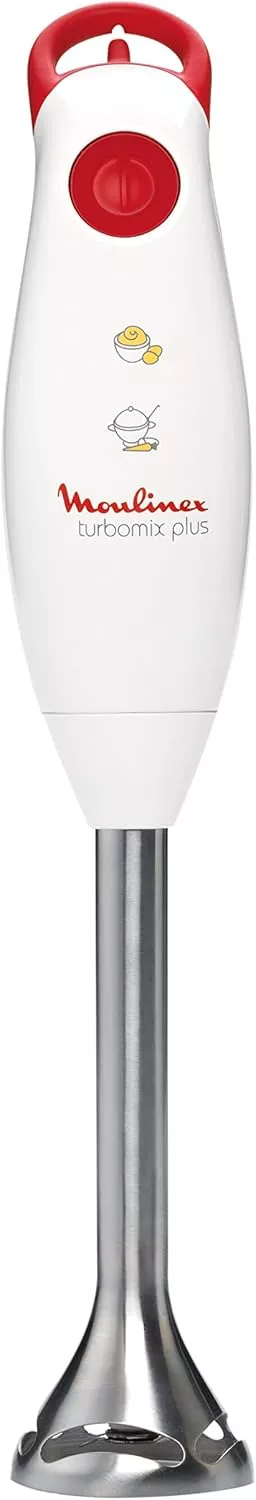 DD1011 Mixeur a Bras Moulinex Turbomix 350W Blanc & Rouge - 2