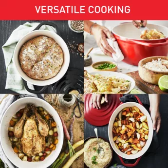 E2558955 Cocotte Tajin Tefal Air Ovale 30 cm en Fonte Allum - 6