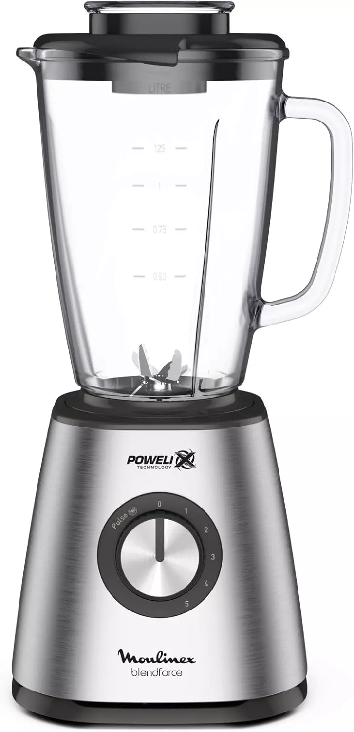 LM439D10 Blender Moulinex Blendforce 2 Inox 800W Bol Verre - 1